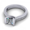 0.65CT princess and round cut diamonds engagement ring , picture number 1