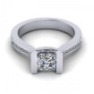 0.65CT princess and round cut diamonds engagement ring , picture number 2