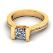 0.65CT princess and round cut diamonds engagement ring , picture number 1