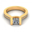 0.85CT princess and round cut diamonds engagement ring , picture number 2