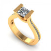 0.65CT princess and round cut diamonds engagement ring , picture number 0