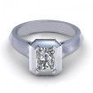 0.37CT radiant and round cut diamonds engagement ring , picture number 2