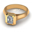1.02CT radiant and round cut diamonds engagement ring , picture number 1