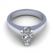 0.55CT pear cut diamonds solitaire ring , picture number 2