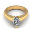 0.80CT pear cut diamonds solitaire ring , picture number 2