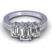 2.65CT emerald and round cut diamonds engagement ring , picture number 1