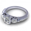 1.22CT round and pear cut diamonds engagement ring , picture number 2