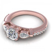 1.42CT round and pear cut diamonds engagement ring , picture number 2