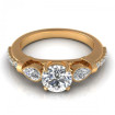 0.77CT round and pear cut diamonds engagement ring , picture number 1