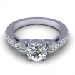 1.05CT round and pear cut diamonds engagement ring , picture number 1