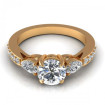 0.85CT round and pear cut diamonds engagement ring , picture number 0