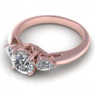 0.75CT round and pear cut diamonds three stone ring , picture number 2