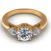 0.75CT round and pear cut diamonds three stone ring , picture number 1
