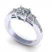 1.40CT princess cut diamonds engagement ring , picture number 0