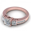 1.40CT princess cut diamonds engagement ring , picture number 2