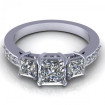1.65CT princess and round cut diamonds engagement ring , picture number 1