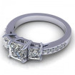 1.85CT princess and round cut diamonds engagement ring , picture number 2