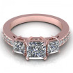 2.00CT princess and round cut diamonds engagement ring , picture number 1
