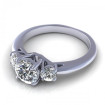 0.95CT round cut diamonds three stone ring , picture number 2