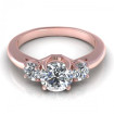 0.95CT round cut diamonds three stone ring , picture number 1