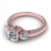 0.95CT round cut diamonds three stone ring , picture number 2