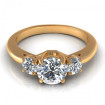0.95CT round cut diamonds three stone ring , picture number 1