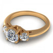 0.95CT round cut diamonds three stone ring , picture number 2