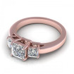 1.05CT princess cut diamonds three stone ring , picture number 2