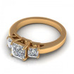 1.50CT princess cut diamonds three stone ring , picture number 2