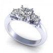 0.95CT round cut diamonds three stone ring , picture number 0