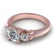 1.55CT round cut diamonds three stone ring , picture number 2