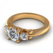 0.75CT round cut diamonds three stone ring , picture number 2