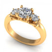 0.75CT round cut diamonds three stone ring , picture number 0