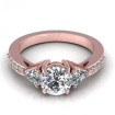0.95CT round and triangle cut diamonds engagement ring , picture number 1