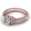 1.60CT round and triangle cut diamonds engagement ring , picture number 2