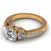 1.60CT round and triangle cut diamonds engagement ring , picture number 2