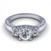 1.25CT round cut diamonds engagement ring , picture number 1