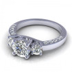 1.25CT round cut diamonds engagement ring , picture number 2