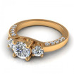 1.25CT round cut diamonds engagement ring , picture number 2