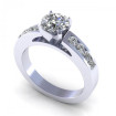 0.90CT round cut diamonds engagement ring , picture number 0