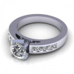 0.90CT round cut diamonds engagement ring , picture number 2