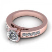 0.90CT round cut diamonds engagement ring , picture number 2