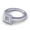0.49CT princess and round cut diamonds engagement ring , picture number 2