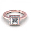 0.49CT princess and round cut diamonds engagement ring , picture number 1