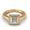 1.29CT princess and round cut diamonds engagement ring , picture number 1