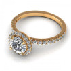 0.85CT round cut diamonds engagement ring , picture number 2
