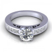 1.05CT round and princess cut diamonds engagement ring , picture number 1