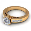 1.05CT round and princess cut diamonds engagement ring , picture number 2