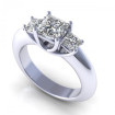 1.70CT princess cut diamonds three stone ring , picture number 0