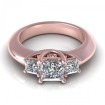 1.05CT princess cut diamonds three stone ring , picture number 1